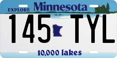 MN license plate 145TYL