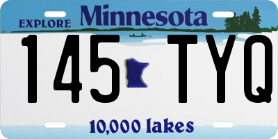 MN license plate 145TYQ