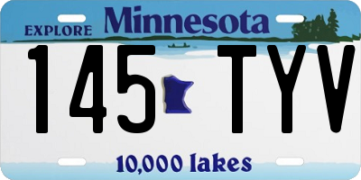 MN license plate 145TYV