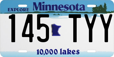 MN license plate 145TYY