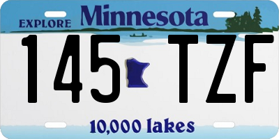 MN license plate 145TZF