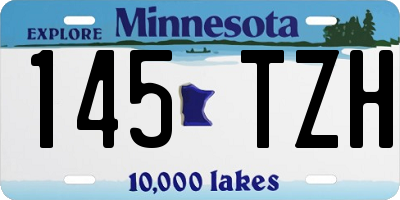 MN license plate 145TZH