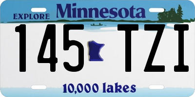 MN license plate 145TZI