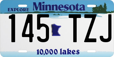 MN license plate 145TZJ
