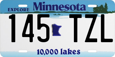 MN license plate 145TZL