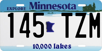 MN license plate 145TZM
