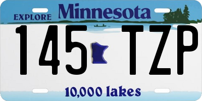 MN license plate 145TZP