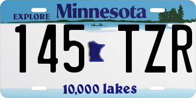 MN license plate 145TZR
