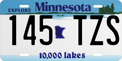 MN license plate 145TZS