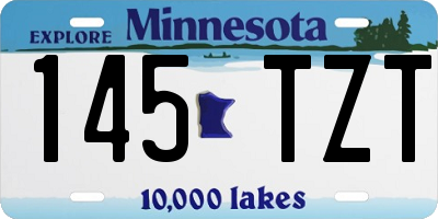 MN license plate 145TZT
