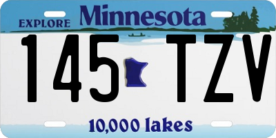 MN license plate 145TZV