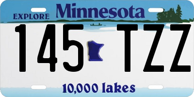 MN license plate 145TZZ