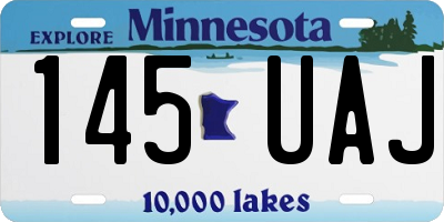 MN license plate 145UAJ