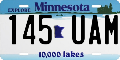 MN license plate 145UAM