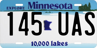 MN license plate 145UAS