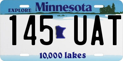 MN license plate 145UAT
