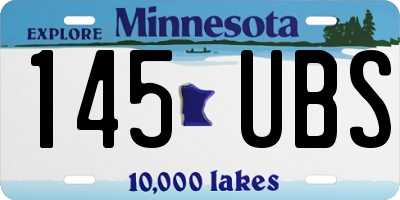 MN license plate 145UBS