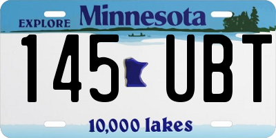 MN license plate 145UBT