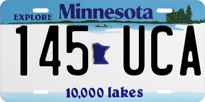 MN license plate 145UCA
