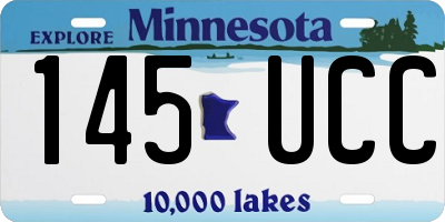 MN license plate 145UCC