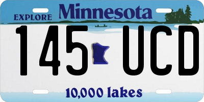 MN license plate 145UCD