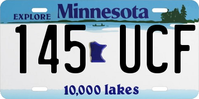 MN license plate 145UCF
