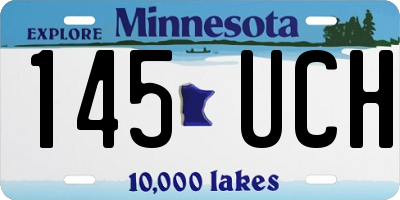 MN license plate 145UCH