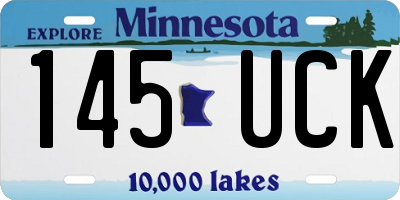MN license plate 145UCK
