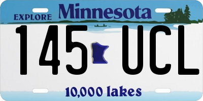 MN license plate 145UCL