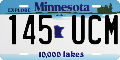 MN license plate 145UCM