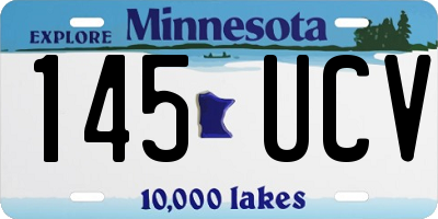 MN license plate 145UCV