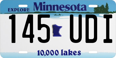 MN license plate 145UDI