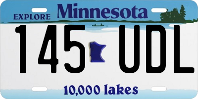 MN license plate 145UDL