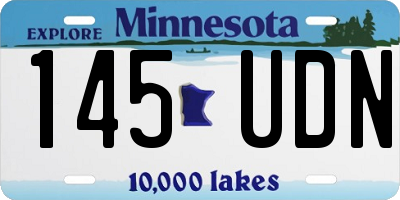 MN license plate 145UDN