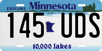 MN license plate 145UDS