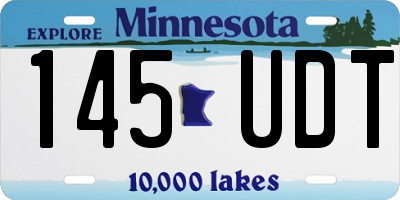 MN license plate 145UDT