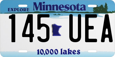 MN license plate 145UEA
