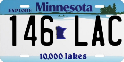 MN license plate 146LAC