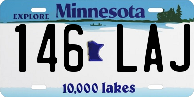 MN license plate 146LAJ