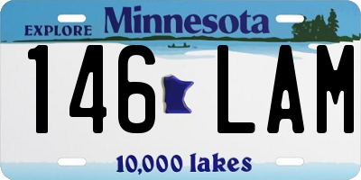 MN license plate 146LAM