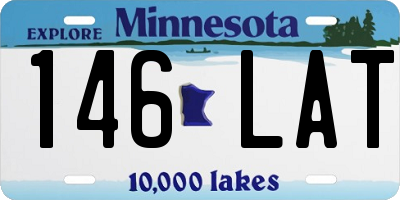 MN license plate 146LAT