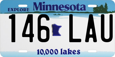 MN license plate 146LAU