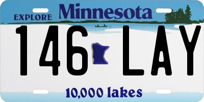 MN license plate 146LAY