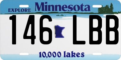 MN license plate 146LBB