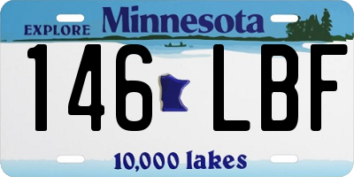 MN license plate 146LBF
