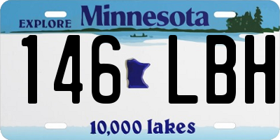 MN license plate 146LBH