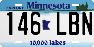 MN license plate 146LBN