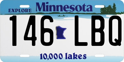 MN license plate 146LBQ