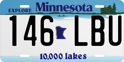 MN license plate 146LBU