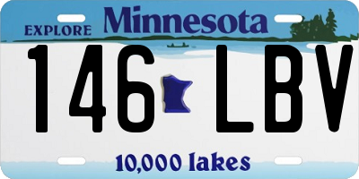 MN license plate 146LBV